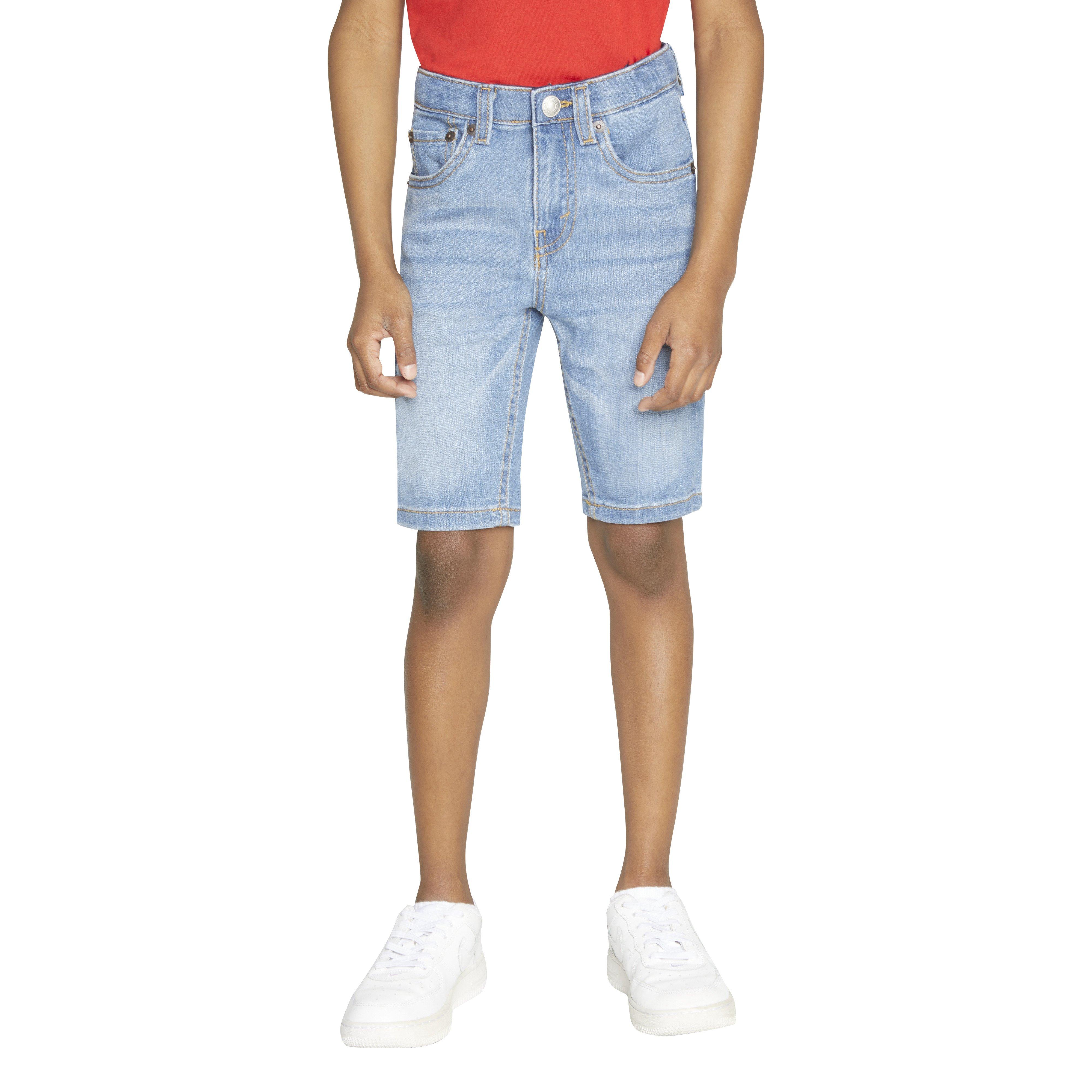 Levi's Little Boys' Performance 511 Slim Fit Lt Wash Lt Blue Denim Shorts - LT BLUE